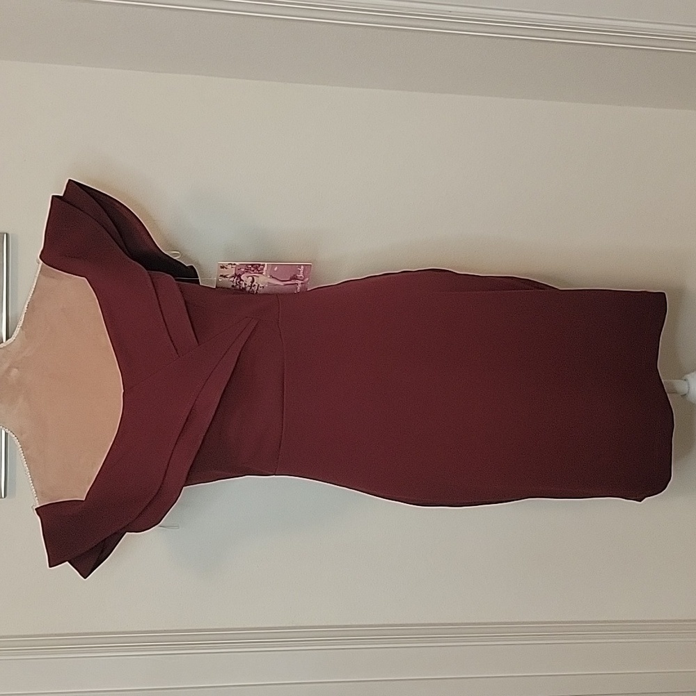 Emerald Sundae Burgundy Size M, Barely There Shoulder, New With Tags!